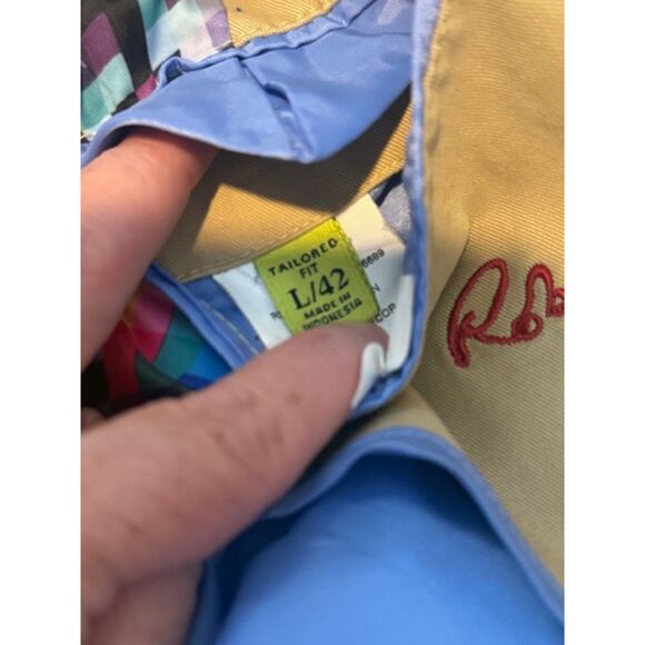 Robert Graham Outpost Jacket L/42 Khaki Tailored Fit Woven 5 Pocket $498 Mens - Picture 10 of 12